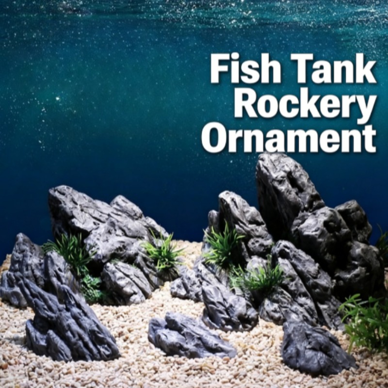 Aquarium Planted Setup - Decorazione per Acquario, Simulazione di Roccia,