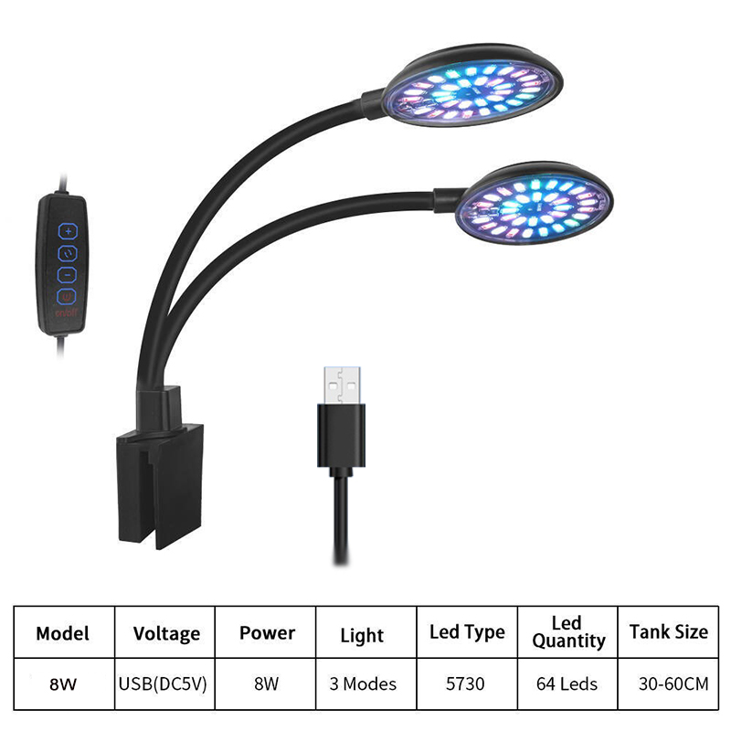 USB Acquario LED Luce per acqu - Aquarium Planted Tank Light recensione e prezzo