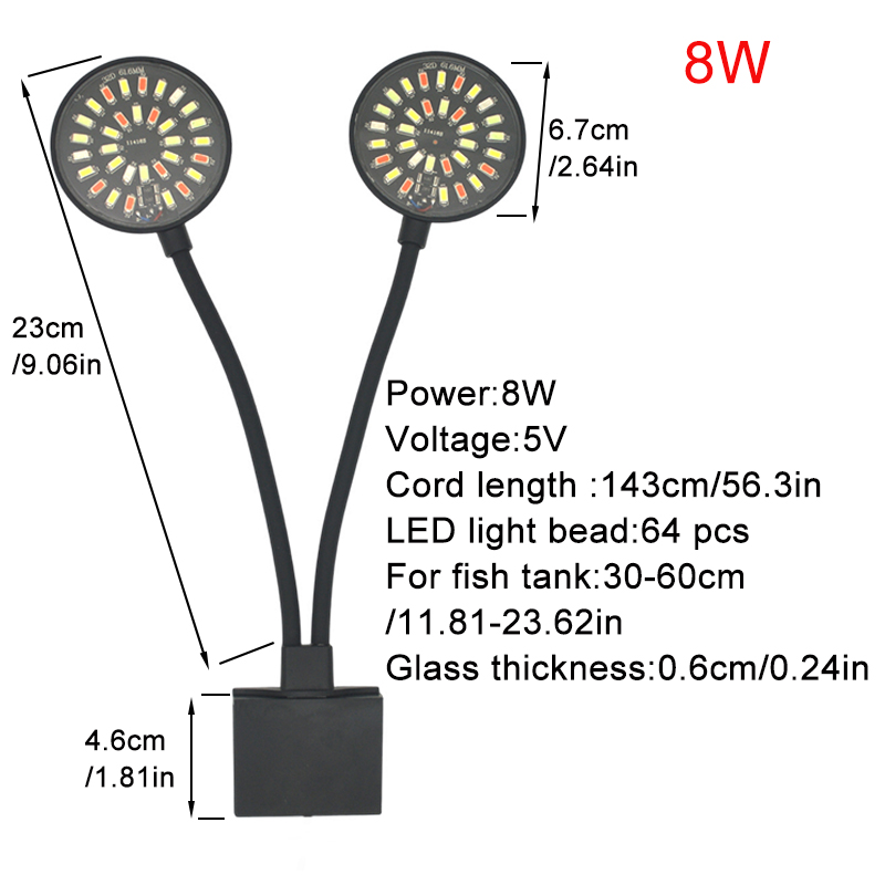 USB Acquario LED Luce per acqu - Aquarium Planted Tank Light recensione e prezzo