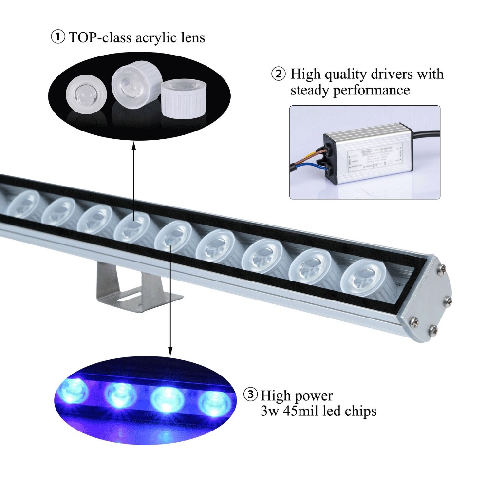 54W 81W 108W Barra LED Luce IP - Aquarium Plant Growth Light recensione e prezzo
