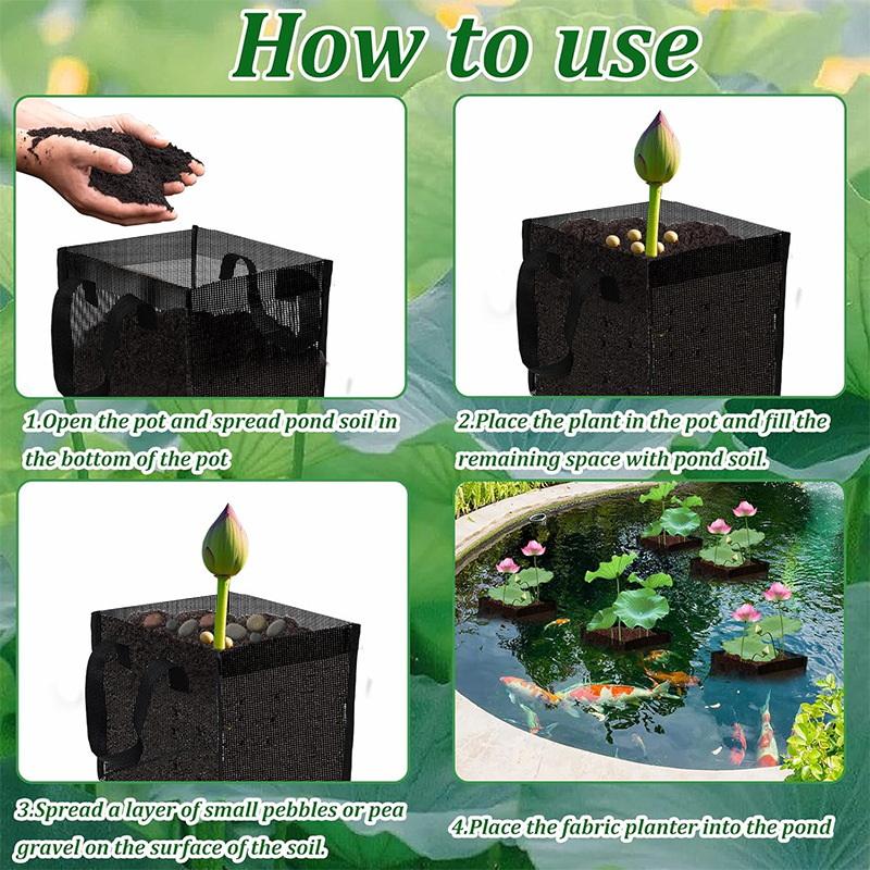 Set di 4 Cestini in Rete Nera  - Aquarium Planting recensione e prezzo