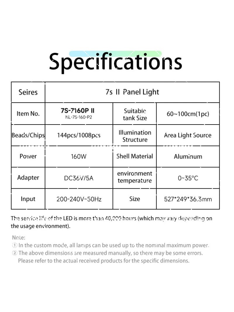 Luce LED per Acquario 160W RGB - Aquarium Planted Tank Light recensione e prezzo